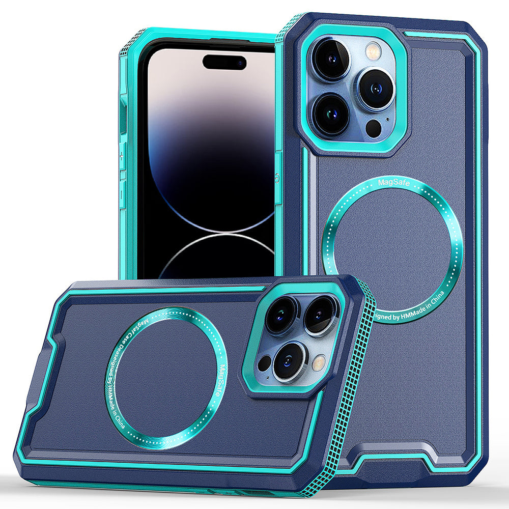 Pro iPhone 14 Pro Max Magnetické pouzdro na telefon kompatibilní s MagSafe PC TPU Shockproof Armor Cover Pro iPhone 14 Pro Max Magnetické pouzdro na telefon kompatibilní s MagSafe PC TPU Shockproof Armor Cover